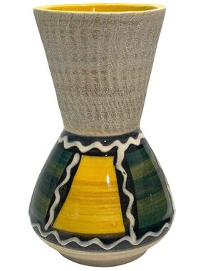 Vintage 1960s Bay Keramik West Germany Pottery Bud Vase Fat Lava Model 580-12